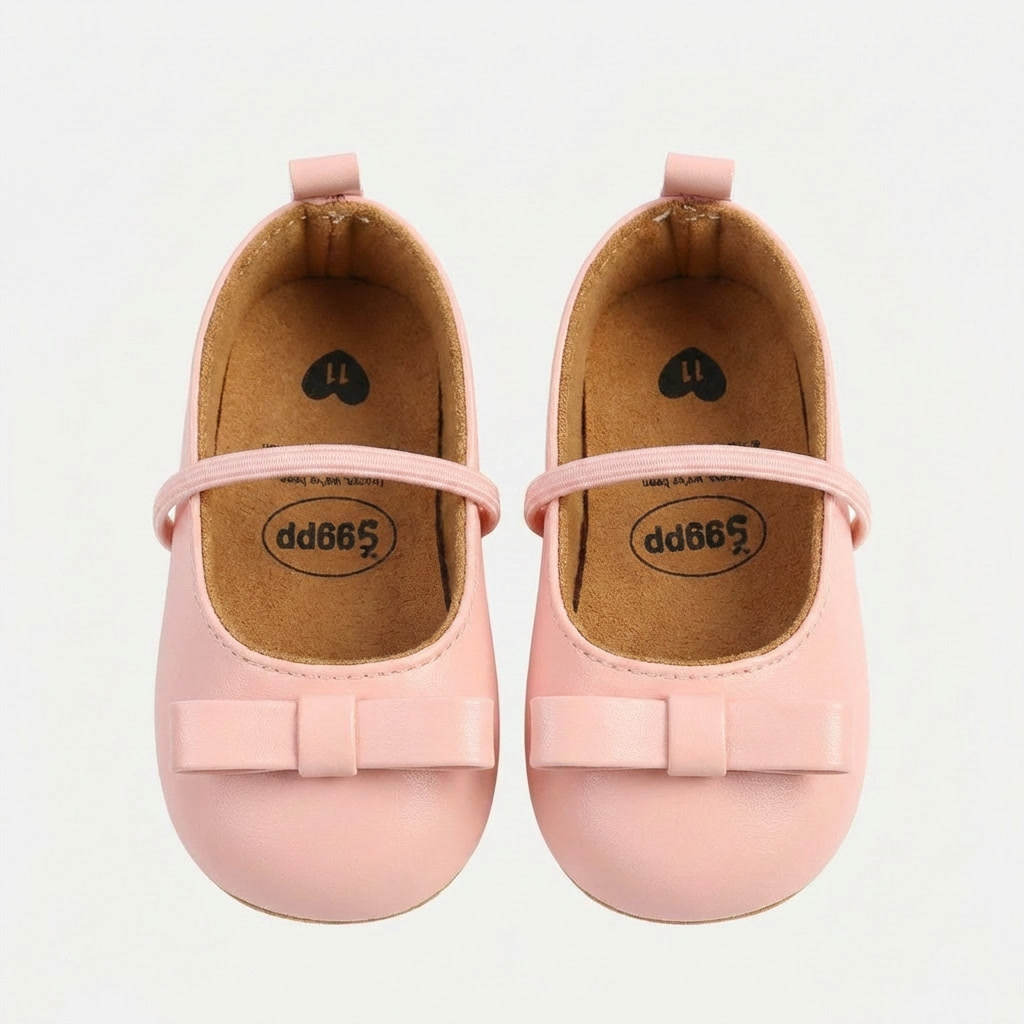 Minimal Bow Mary Jane Baby Shoes