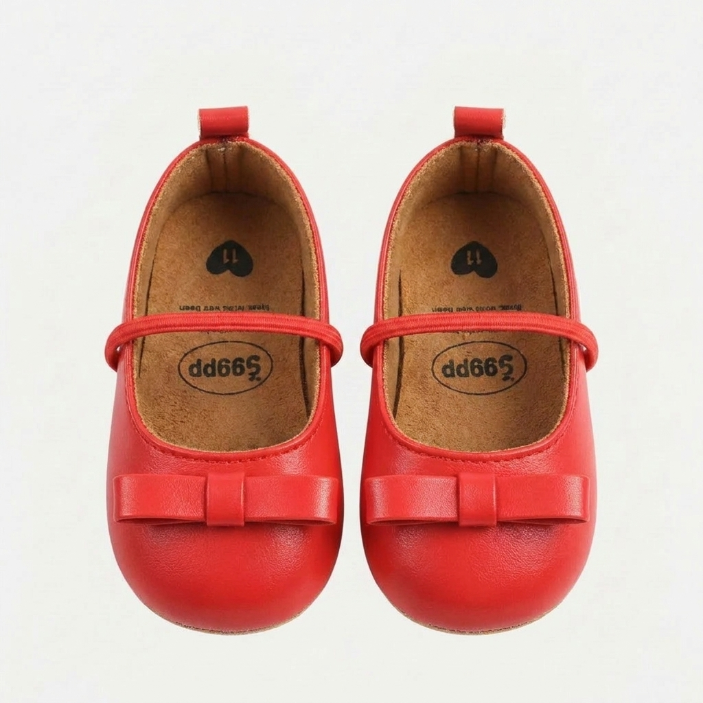 Minimal Bow Mary Jane Baby Shoes
