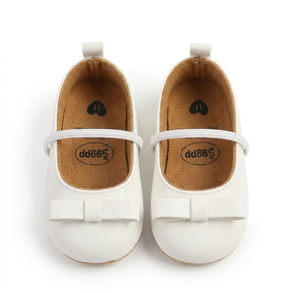 Minimal Bow Mary Jane Baby Shoes