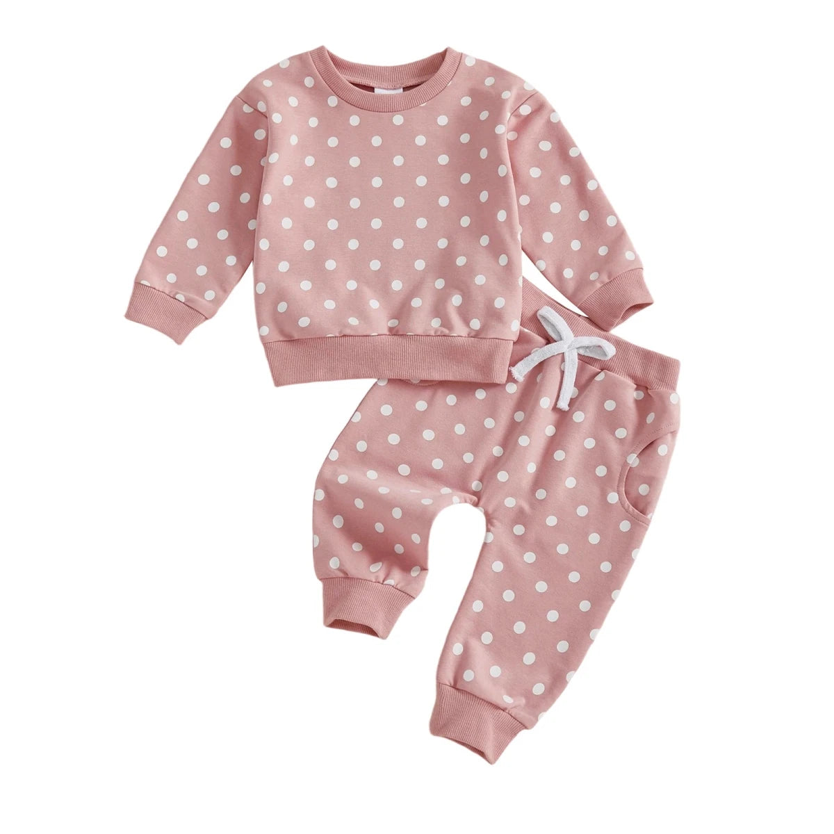 Polka Dot Sweatshirt & Jogger Set - Betina Baby & Kids