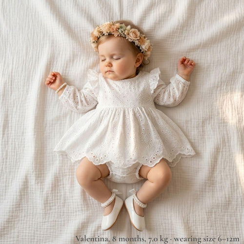 Eyelet Cotton Baby Set with Bloomers