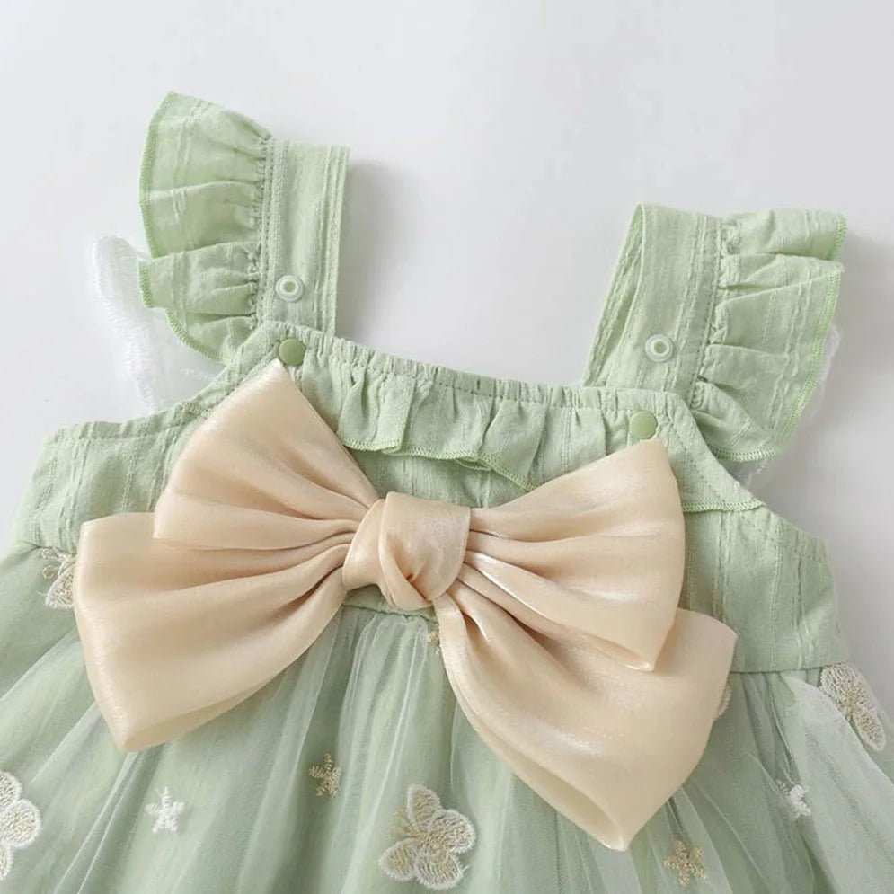 Butterfly Bow Dress with Hat