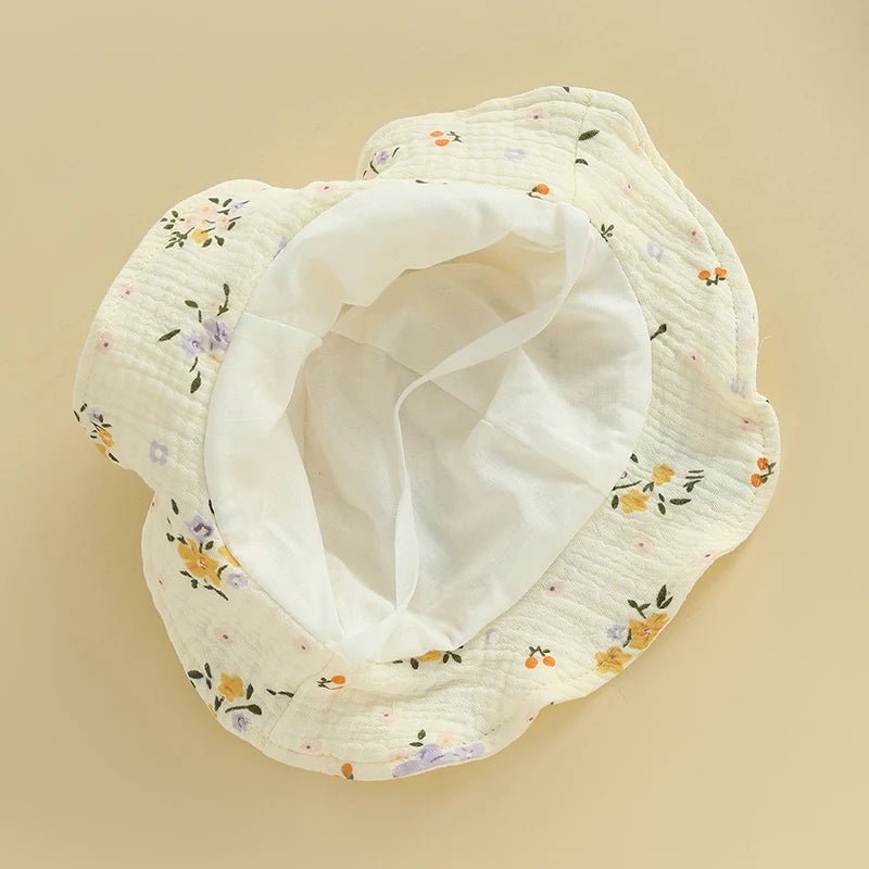 Floral Ruffle Baby Romper with Hat - Betina Baby & Kids
