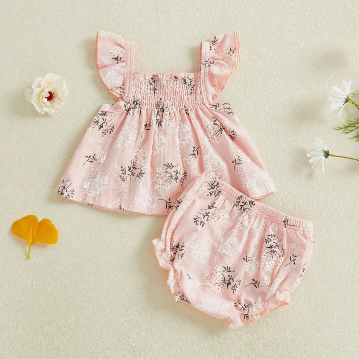 Floral Ruffle Baby Set - Betina Baby & Kids
