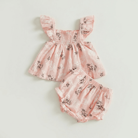 Floral Ruffle Baby Set - Betina Baby & Kids