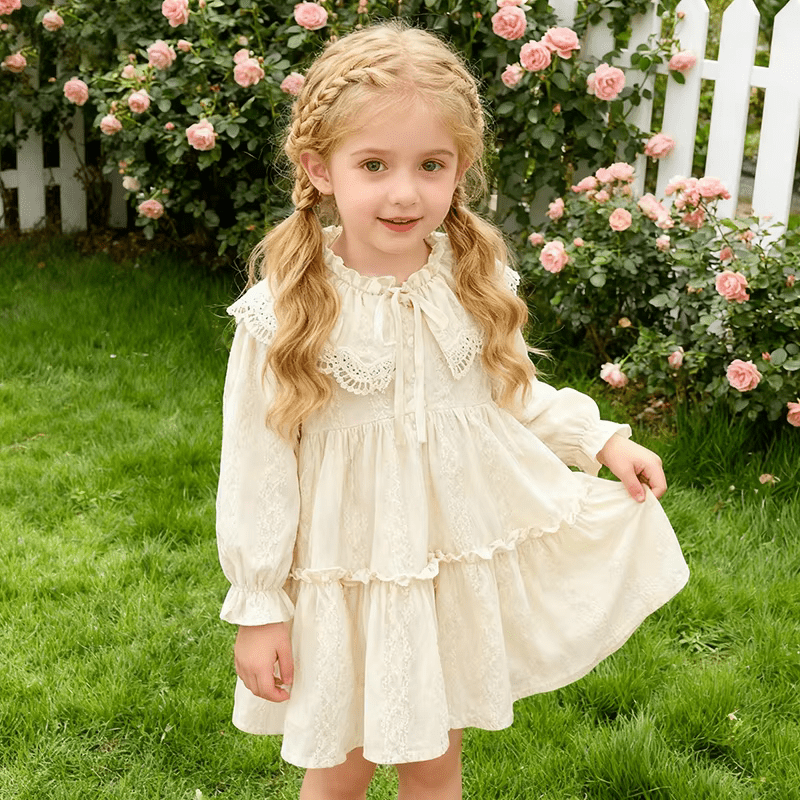 Lace Collar Baby Dress - Betina Baby & Kids