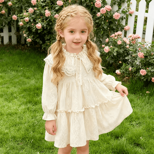Lace Collar Baby Dress - Betina Baby & Kids