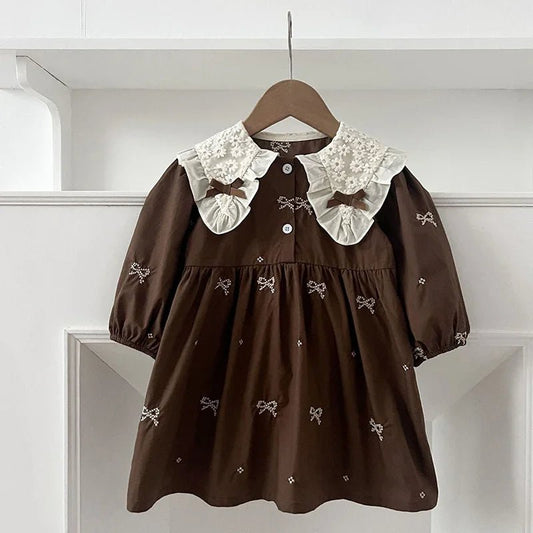 Vintage Lace Collar Baby Dress - Betina Baby & Kids